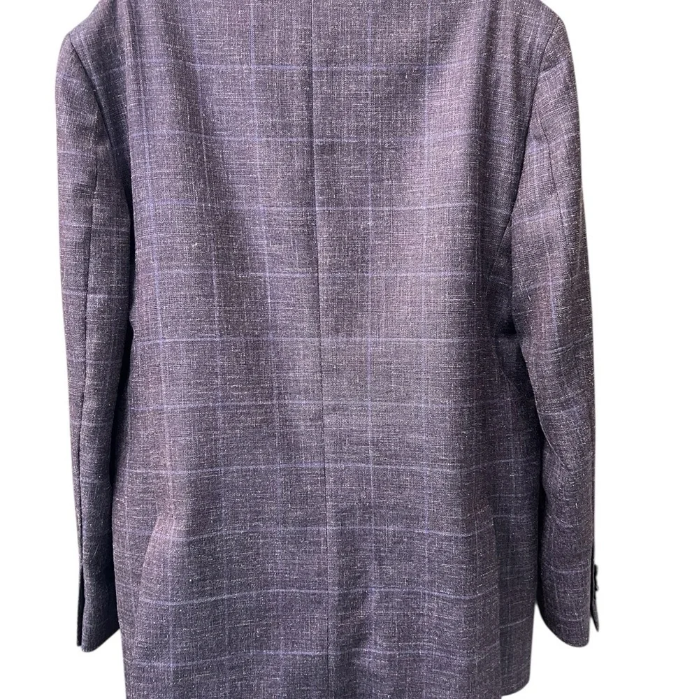 Joseph Abboud Slim Fit Wool Blend Sport Coat Purple Large